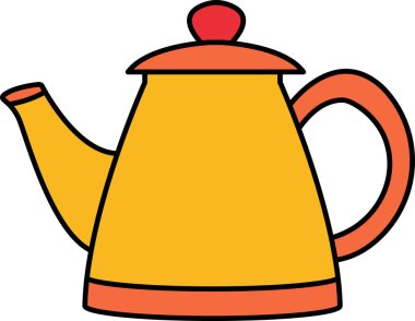 Sarı çay demliğinin tek simgesi