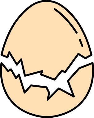 Kırık yumurta kabuğunun tek simgesi