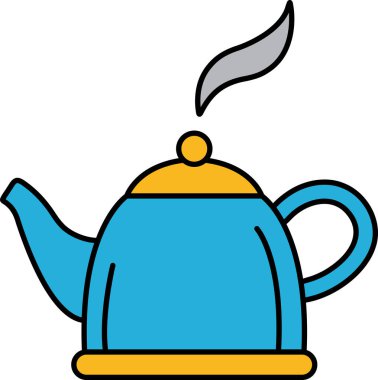 mavi çay demliğinin tek simgesi