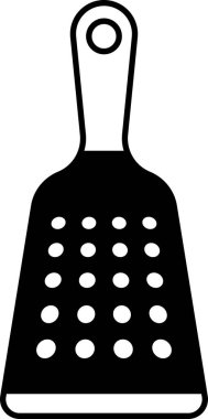 bir rendeleyicinin siyah beyaz simgesi 