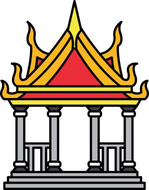 Tayland tapınağı köşkünün tek simgesi