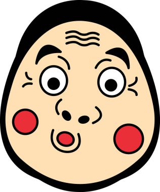 Japon Hyottoko maskesi. 
