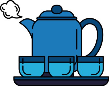 Japon çaydanlığının resim simgesi