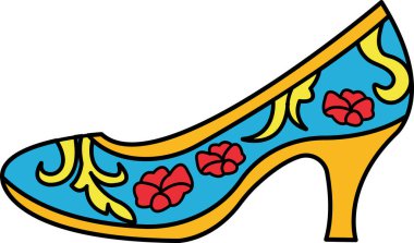 Geleneksel Çin ayakkabılarının resimlerini ayır