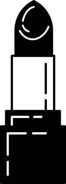 siyah ve beyaz bir ruj çizimi 