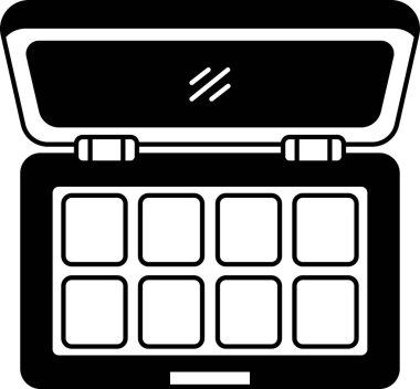 siyah ve beyaz çizimler bir göz falı paleti