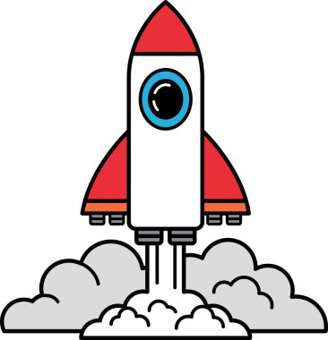 Bir uzay mekiği fırlatılışı resmi