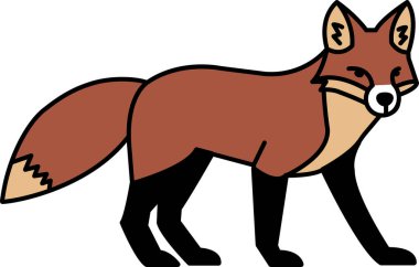 Tilki simgesi vektörünü izole et