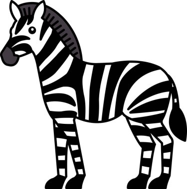 Zebra simge vektörünü izole et