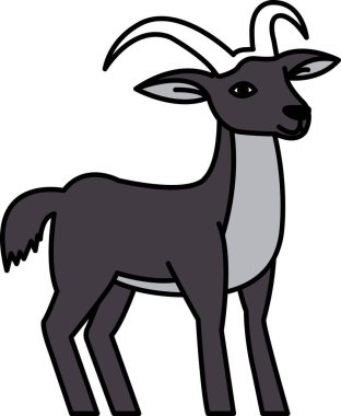 Keçi simgesi vektörünü ayır