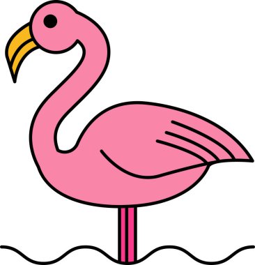 Flamingo simge vektörünü izole et