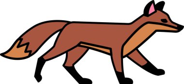 Tilki simgesi vektörünü izole et