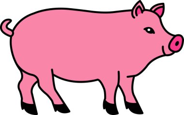 Domuz simgesi vektörünü ayır