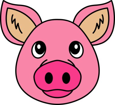 Domuz simgesi vektörünü ayır