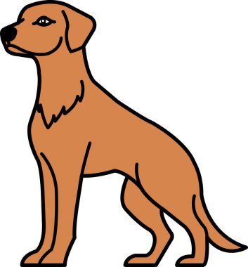 Köpek simgesi vektörünü ayır