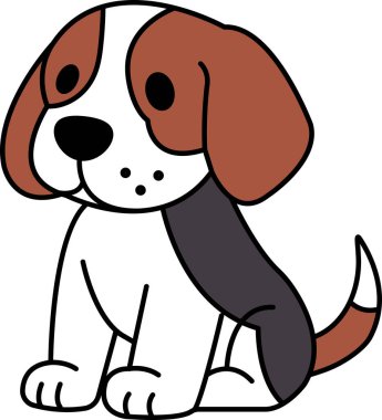 Bir Beagle köpeğinin resimleme simgesini ayır