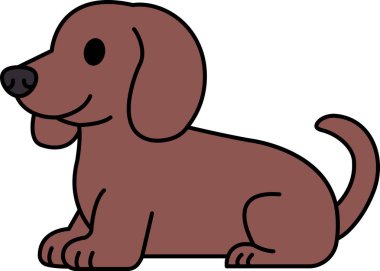 Bir Dachshund köpeğinin simgesini ayır