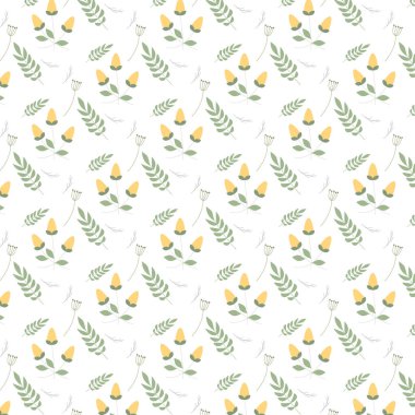 Küçük bir elde zarif çiçek deseni çizmek. Özgürlük tarzı. Moda baskıları için kusursuz bir arka plan. Klasik baskı. Kusursuz vektör dokusu. Bahar buketi.