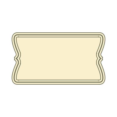 Beyaz arkaplanda kurdele pankart simgesi. Vektör