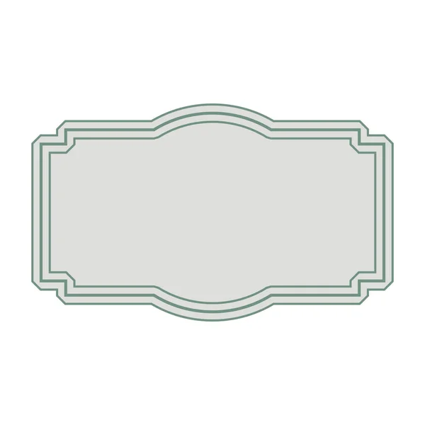 Nastro Baner Icona Sfondo Bianco Vettore — Vettoriale Stock