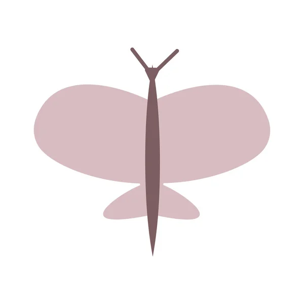 Renkli kelebek eli çizilmiş. Vektör. İzole öge.