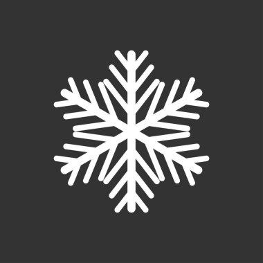 Siyah arka plan üzerine kar. Kış kar yağışı. Vektör çizim