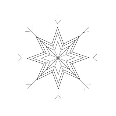 Siyah arka plan üzerine kar. Kış kar yağışı. Vektör çizim