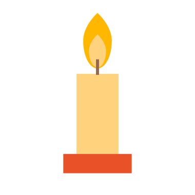 Noel mumu ikonu. Gölgeli düz tasarım. Vektör