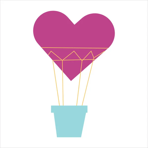 Çizgi film Renkli Balon Simgesi Kalp ve Top Şekilleri 'ni içerir. Simgelerin Vektör illüstrasyonu