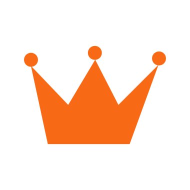 Beyaz arka plan üzerinde izole trendy düz stil taç simgesini. Web sitesi tasarımı, logo, app, UI taç simgesi. Vektör çizim, Eps10.