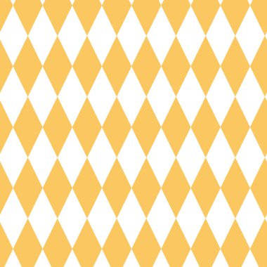 Sarı beyaz eşkenar dörtgen soyut, pürüzsüz desen