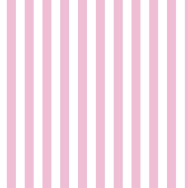 Beyaz arkaplanda pembe tonlarda farklı genişlikte dikey çizgilerin deseni