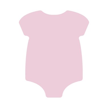 Mavi ve pembe boş bebek kıyafeti beyazda izole edilmiş. Çocuk tulumu, çocuk gömleği, tulum. Aksesuarlar, yeni doğanlar için kıyafetler. Yukarıdan görüntüle