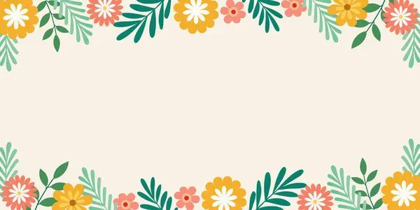  Metnin için yeri olan çiçek çerçevesi