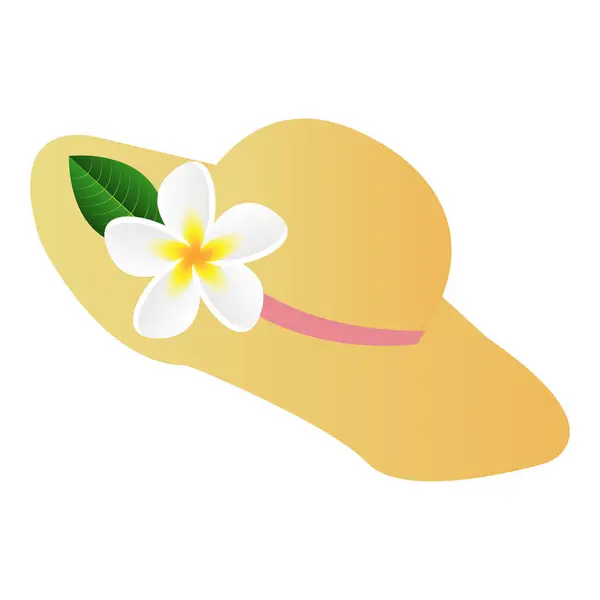 Kadınların çiçekli şık şapkaları, vektör çizimleri. Beyaz arkaplanda izole edilmiş güzel şapka.