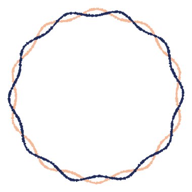 Bu basit dalgalı bir çerçeve çizimi. Bu dalgalı çizgilerin üst üste bindirildiği bir çerçeve çizimi..