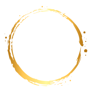 Bu, Japon tarzı altın halkalardan yapılmış bir çerçeve. Tek fırça darbesiyle dairesel bir dekoratif çerçeve..