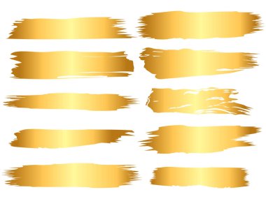 Fırça izli kalın altın çizgiler. Bu Japon tarzı fırça darbeleri çizimi..