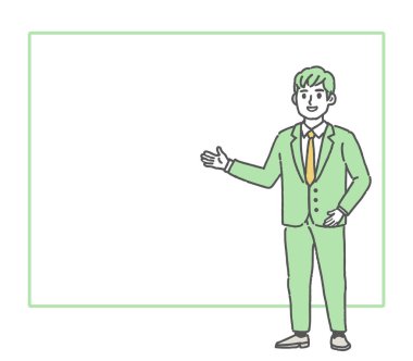 Bu, beyaz tahtayı göstererek sunum yapan bir iş adamının çizimi. Bu basit renk çizimi takım elbiseli bir işadamını gösteriyor..