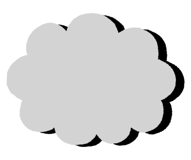 Basit Bulut Şekli Konuşma Baloncuğu. Kara gölgeli, bulut şeklinde bir çerçeve..