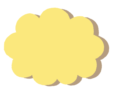  Basit Bulut Şekilli Dekoratif Çerçeve. Basit bir renkli bulut şekilli çerçeve simgesi.