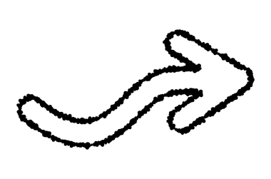 Pastel boyalı çizimde dolambaçlı yolu olan siyah bir ok simgesi. Basit ve sevimli bir siyah ok simgesi.