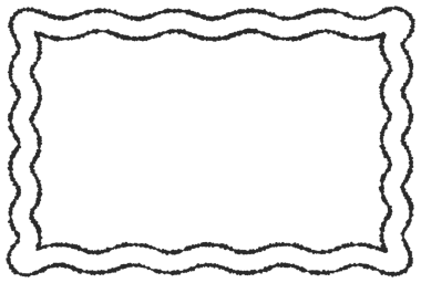 Basit Siyah ve Beyaz Dalgalı Çizgi Çerçevesi. Dalgalı çizgileri olan kare bir çerçeve. Tasarım malzemesi olarak kullanılması kolay basit bir çizim.