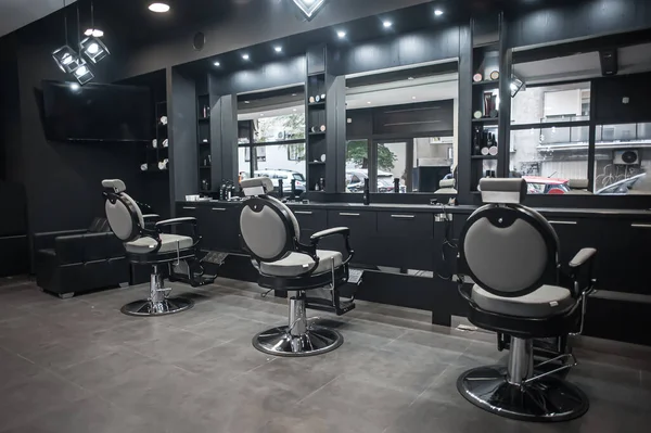 View Hairdressing Chair Ambient Professional Hairdressing Barbershop — Stock Photo, Image