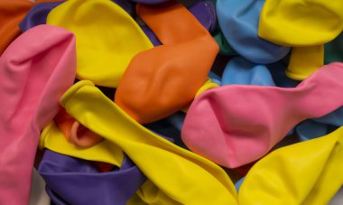 kauçuk renkli balonlar arka plan veya doku