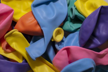 kauçuk renkli balonlar arka plan veya doku