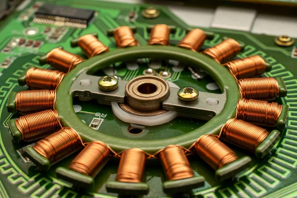 Электродвигатель Магнитный Привод Медные Катушки — стоковое фото