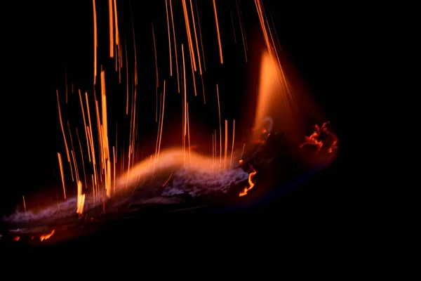 Fire Dark Explosion Black Powder — Stock fotografie
