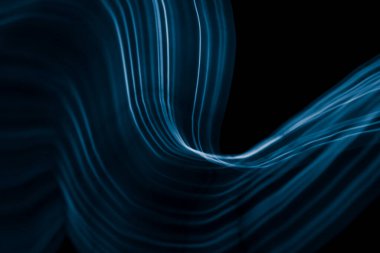 Sallanan ve kıvrılan ışık çizgileri