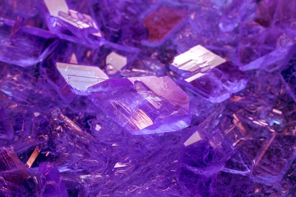 Kopersulfaat Kristallen Achtergrond Textuur — Stockfoto